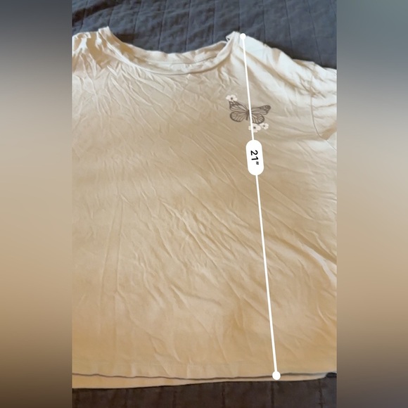 Rebellious One Crop Tee Shirt XL Graphic Tee - Picture 5 of 5